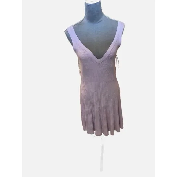 scuba knit fabric dress Blue Soft Knit Mini Dress XS main image 0